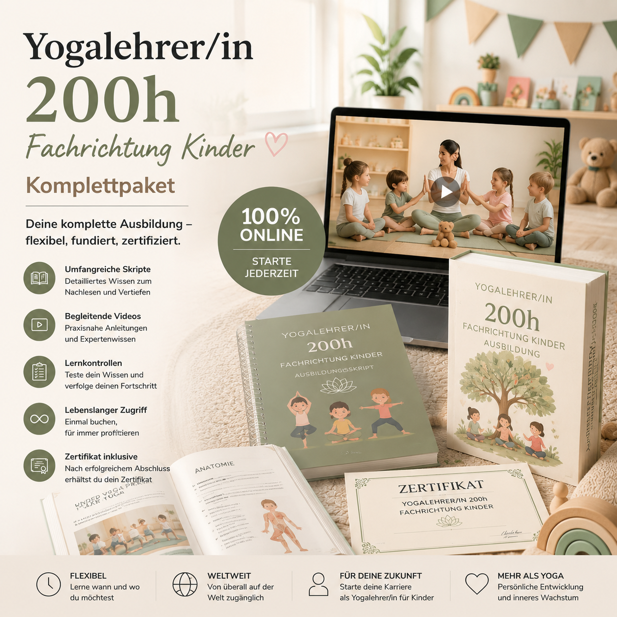 Yogalehrer/in 200h Komplettpaket - Fachrichtung Kinder
