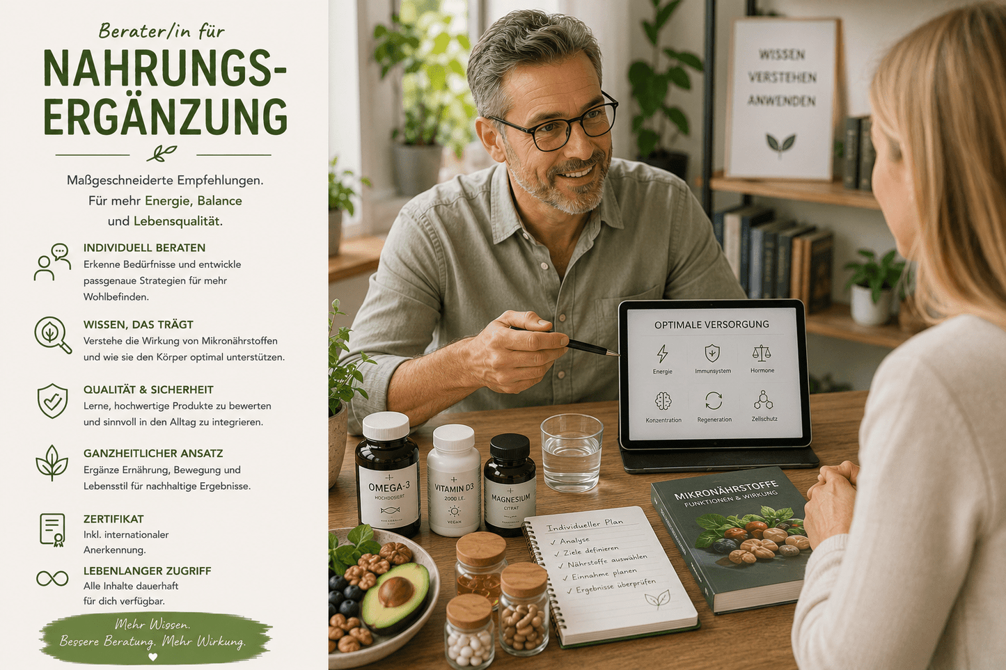 Berater/in für Nahrungsergänzung - YogaLizenz.de
