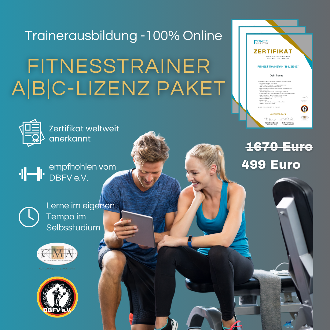 Fitnesstrainer A|B|C - Lizenz Komplettpaket