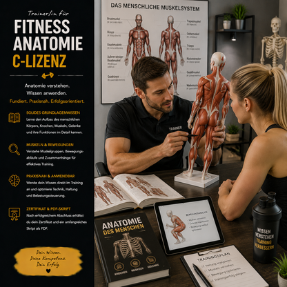 Trainer/in für Fitness Anatomie "C-Lizenz"