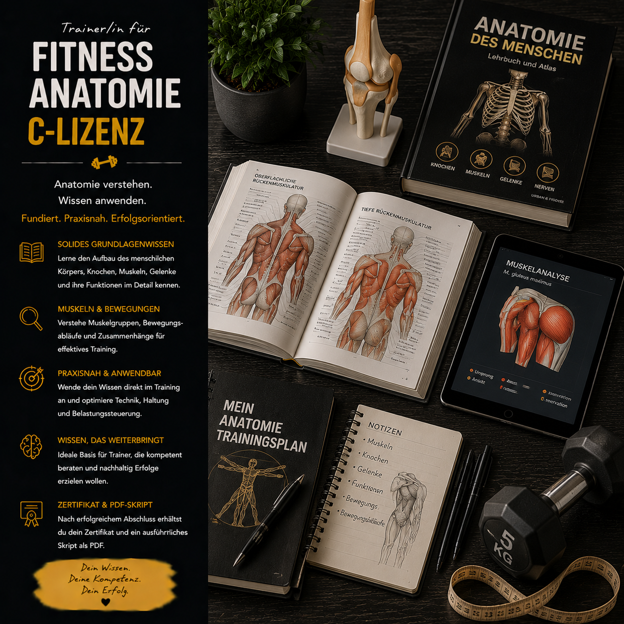 Trainer/in für Fitness Anatomie "C-Lizenz"