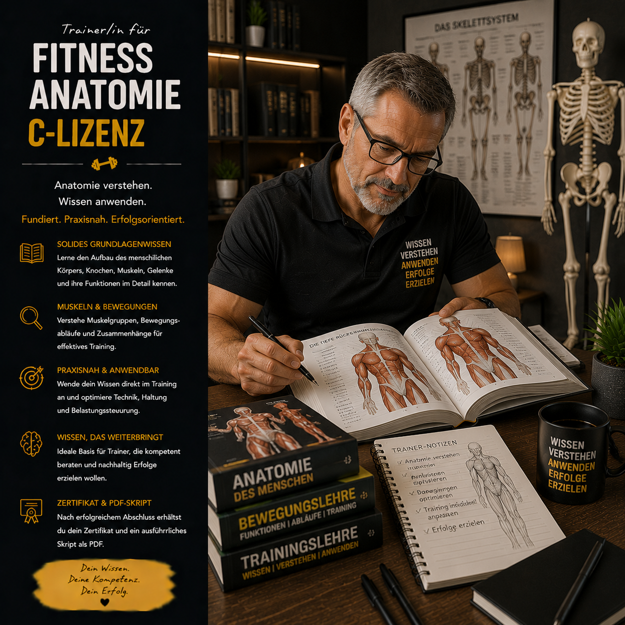Trainer/in für Fitness Anatomie "C-Lizenz"
