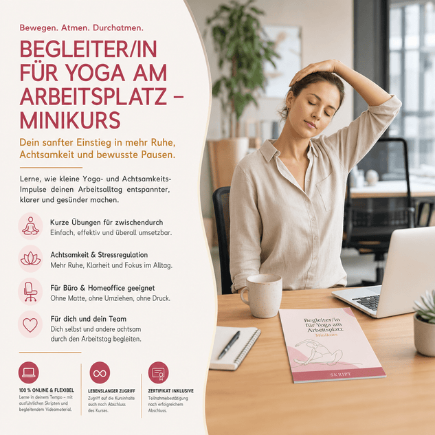 Begleiter/in für Yoga am Arbeitsplatz - Minikurs - YogaLizenz.de