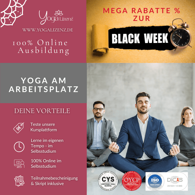 Begleiter/in für Yoga am Arbeitsplatz - Minikurs - YogaLizenz.de