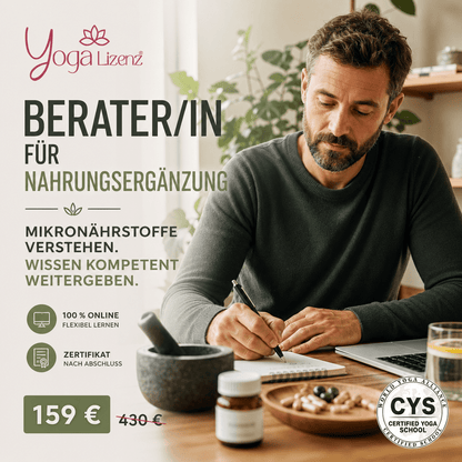 Berater/in für Nahrungsergänzung - YogaLizenz.de
