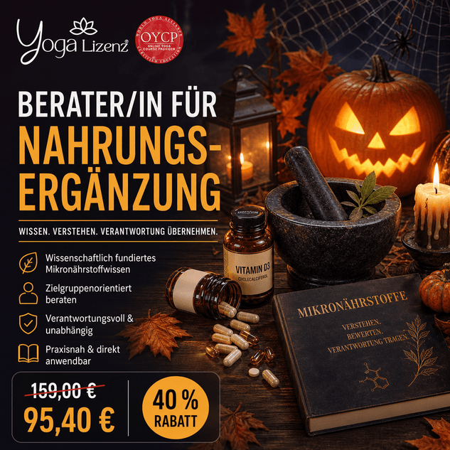 Berater/in für Nahrungsergänzung - YogaLizenz.de