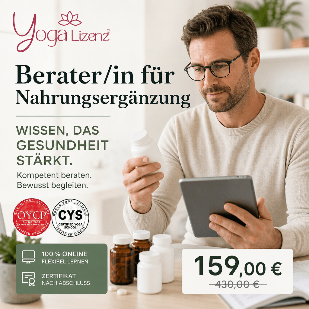 Berater/in für Nahrungsergänzung - YogaLizenz.de