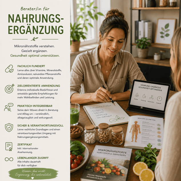 Berater/in für Nahrungsergänzung - YogaLizenz.de
