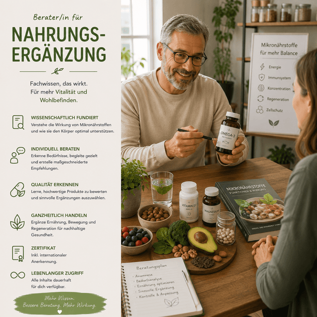 Berater/in für Nahrungsergänzung - YogaLizenz.de