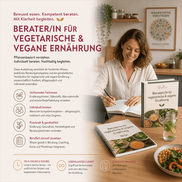 Berater/in für vegetarische und vegane Ernährung - YogaLizenz.de