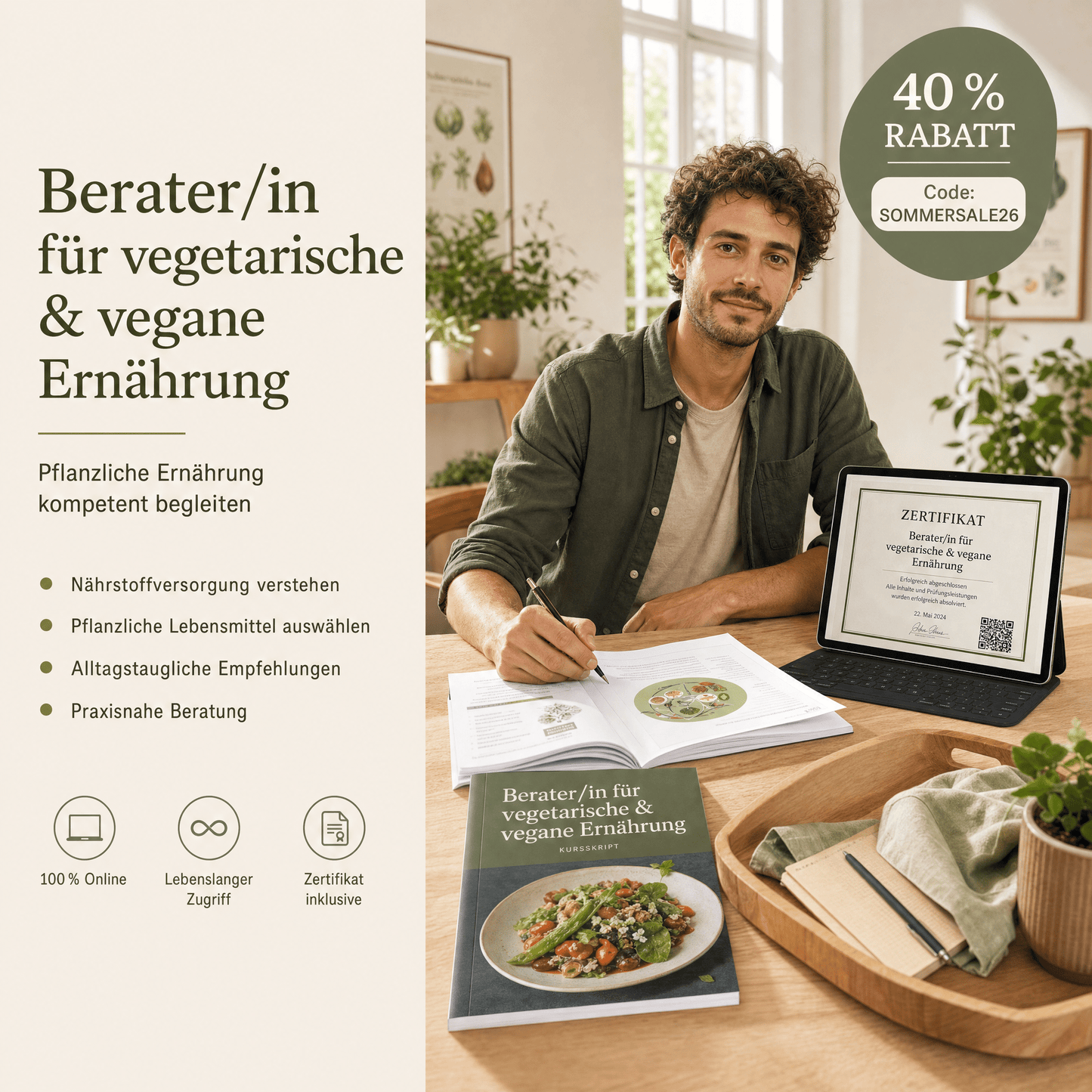 Berater/in für vegetarische und vegane Ernährung - YogaLizenz.de