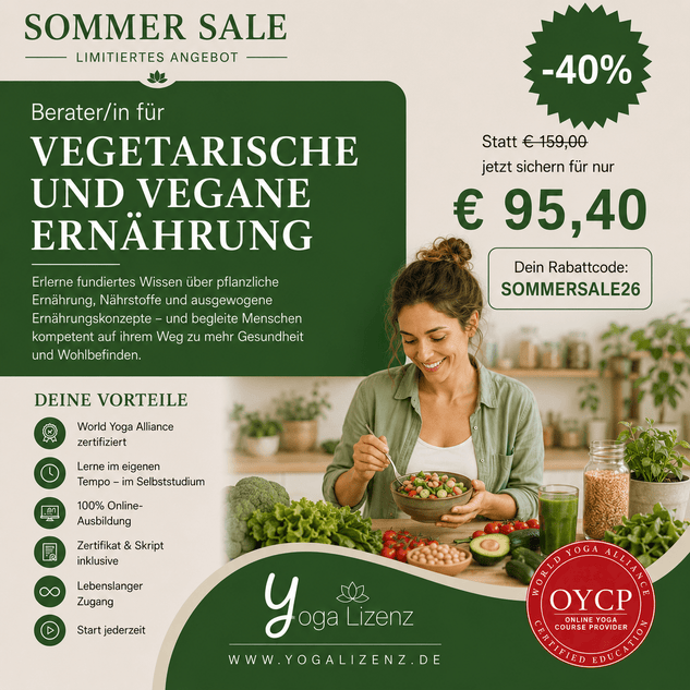 Berater/in für vegetarische und vegane Ernährung - YogaLizenz.de