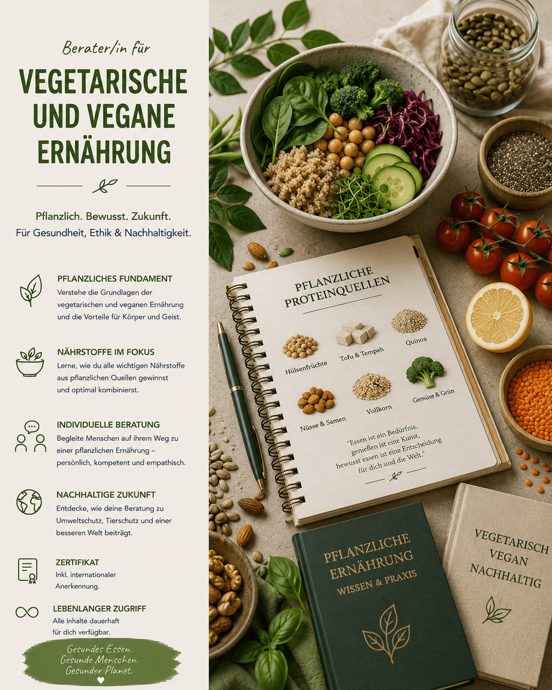 Berater/in für vegetarische und vegane Ernährung - YogaLizenz.de