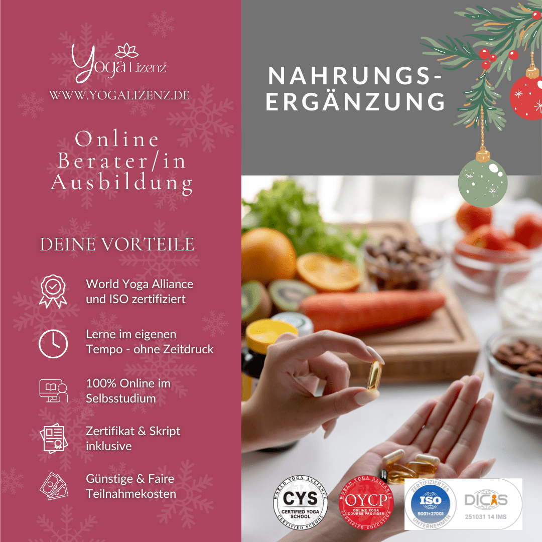 Berater/in für Nahrungsergänzung - YogaLizenz.de