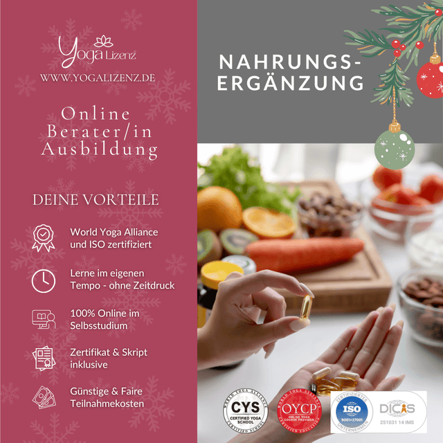 Berater/in für Nahrungsergänzung - YogaLizenz.de