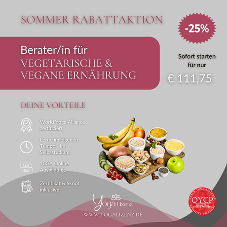 Berater/in für vegetarische und vegane Ernährung - YogaLizenz.de