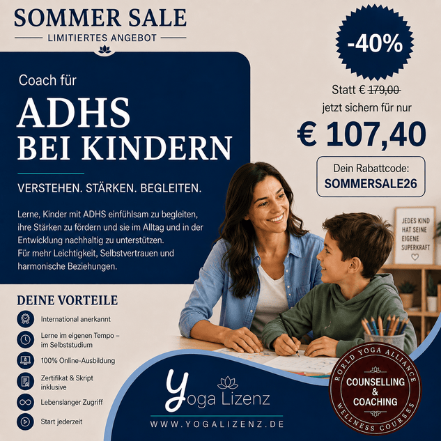 Coach für ADHS bei Kindern - YogaLizenz.de