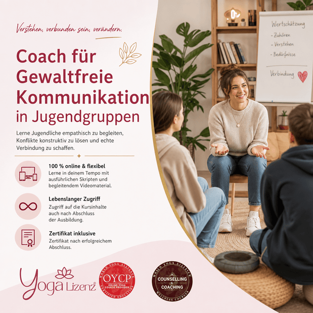 Coach für Gewaltfreie Kommunikation in Jugendgruppen - YogaLizenz.de