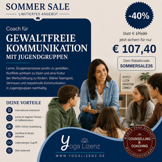 Coach für Gewaltfreie Kommunikation in Jugendgruppen - YogaLizenz.de