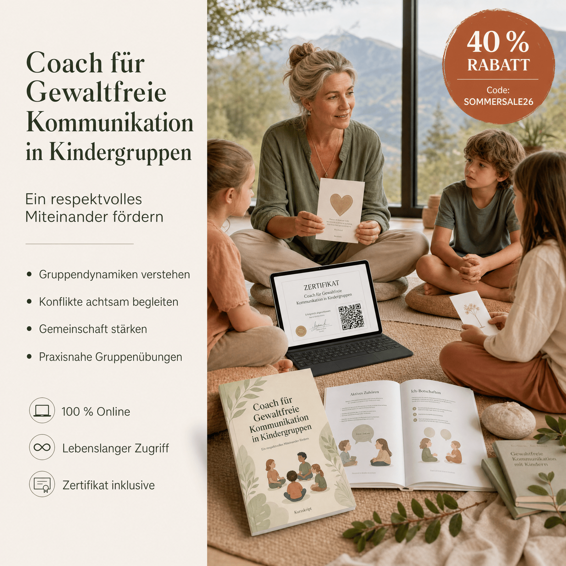 Coach für Gewaltfreie Kommunikation in Kindergruppen - YogaLizenz.de