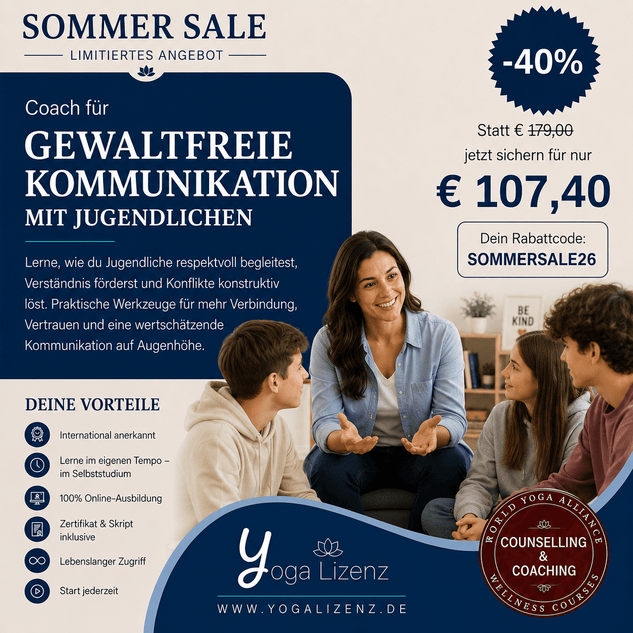 Coach für Gewaltfreie Kommunikation mit Jugendlichen - YogaLizenz.de