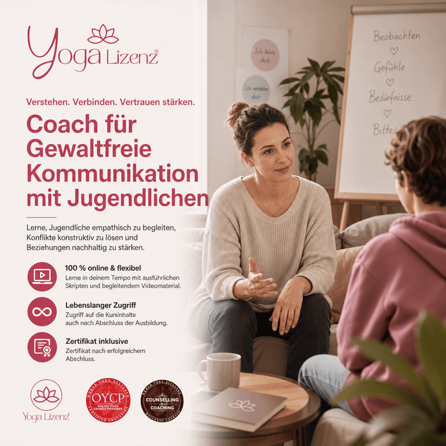Coach für Gewaltfreie Kommunikation mit Jugendlichen - YogaLizenz.de