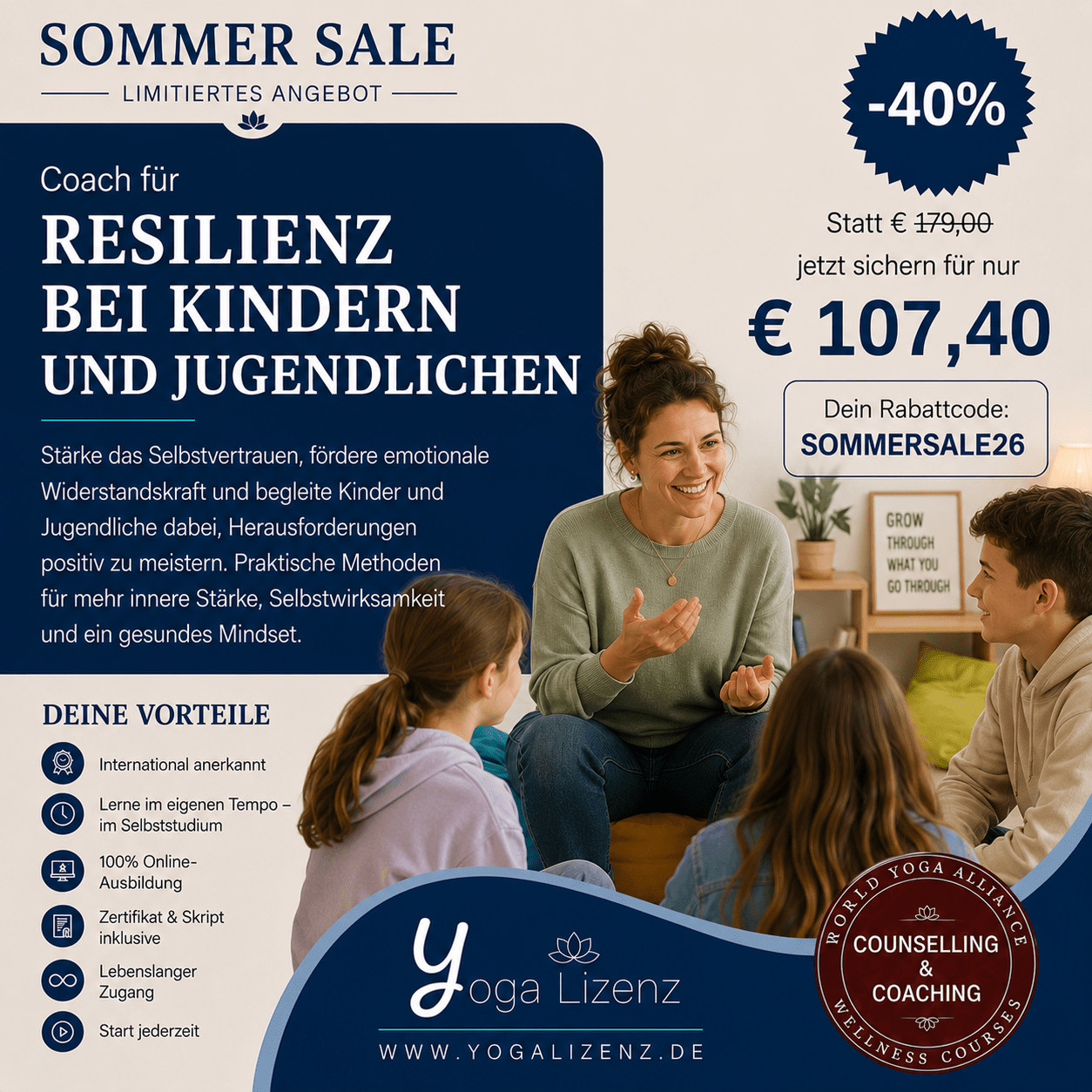 Coach für Resilienz bei Kindern und Jugendlichen - YogaLizenz.de