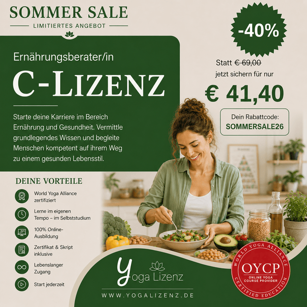 Ernährungsberater "C-Lizenz" - YogaLizenz.de