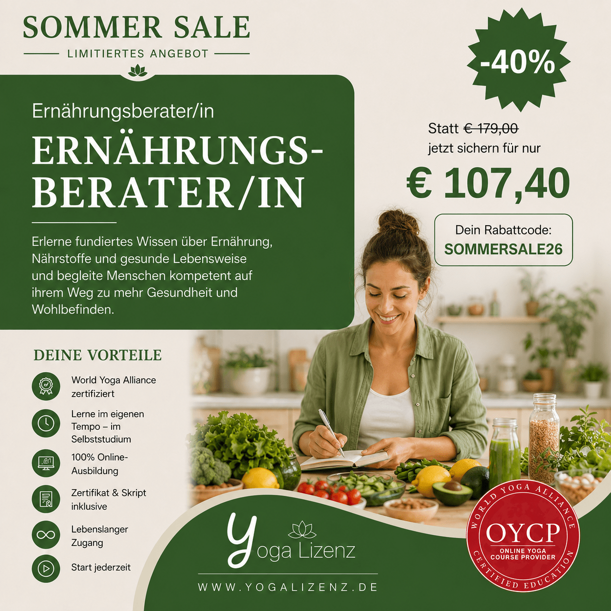 Ernährungsberater/in - YogaLizenz.de