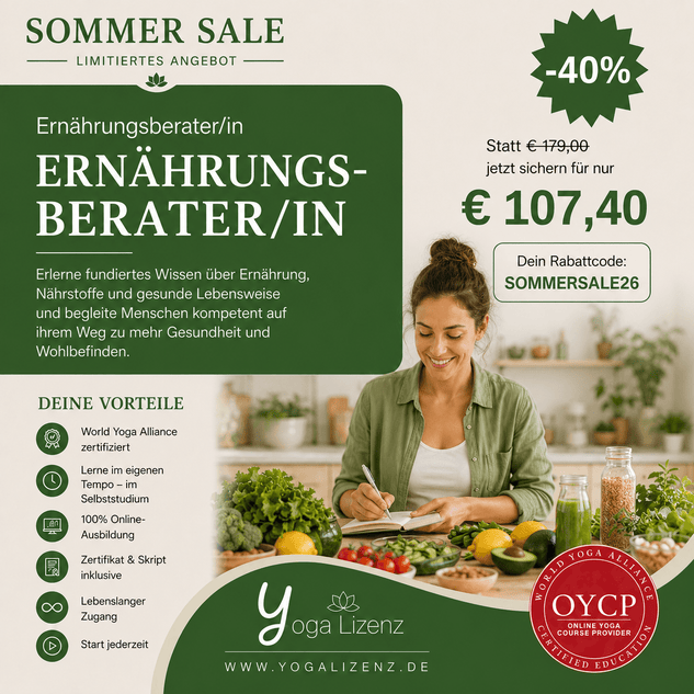 Ernährungsberater/in - YogaLizenz.de