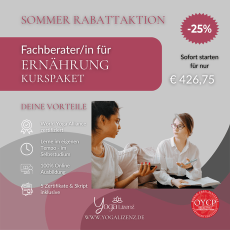 Fachberater/in für Ernährung - YogaLizenz.de