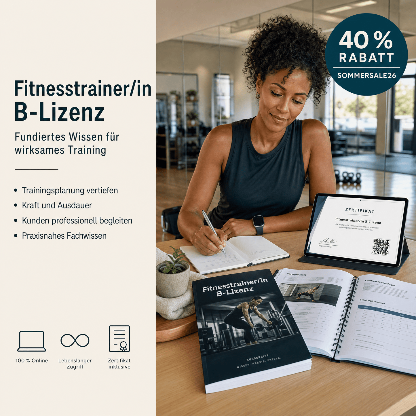 Fitnesstrainer/in "B-Lizenz" - YogaLizenz.de