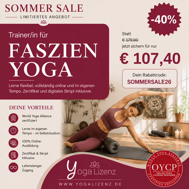 Trainer/in für Faszien Yoga - YogaLizenz.de