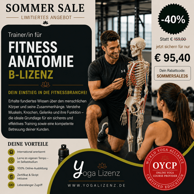 Trainer/in für Fitness Anatomie "B-Lizenz" - YogaLizenz.de