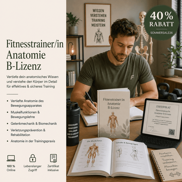 Trainer/in für Fitness Anatomie "B-Lizenz" - YogaLizenz.de