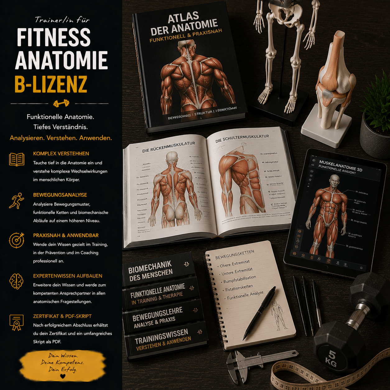 Trainer/in für Fitness Anatomie "B-Lizenz" - YogaLizenz.de