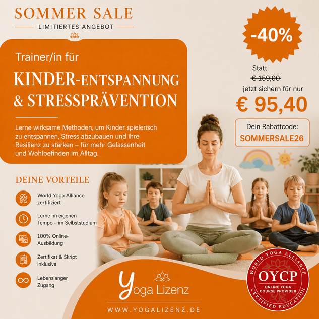 Trainer/in für Kinder-Entspannung und Stressprävention - YogaLizenz.de