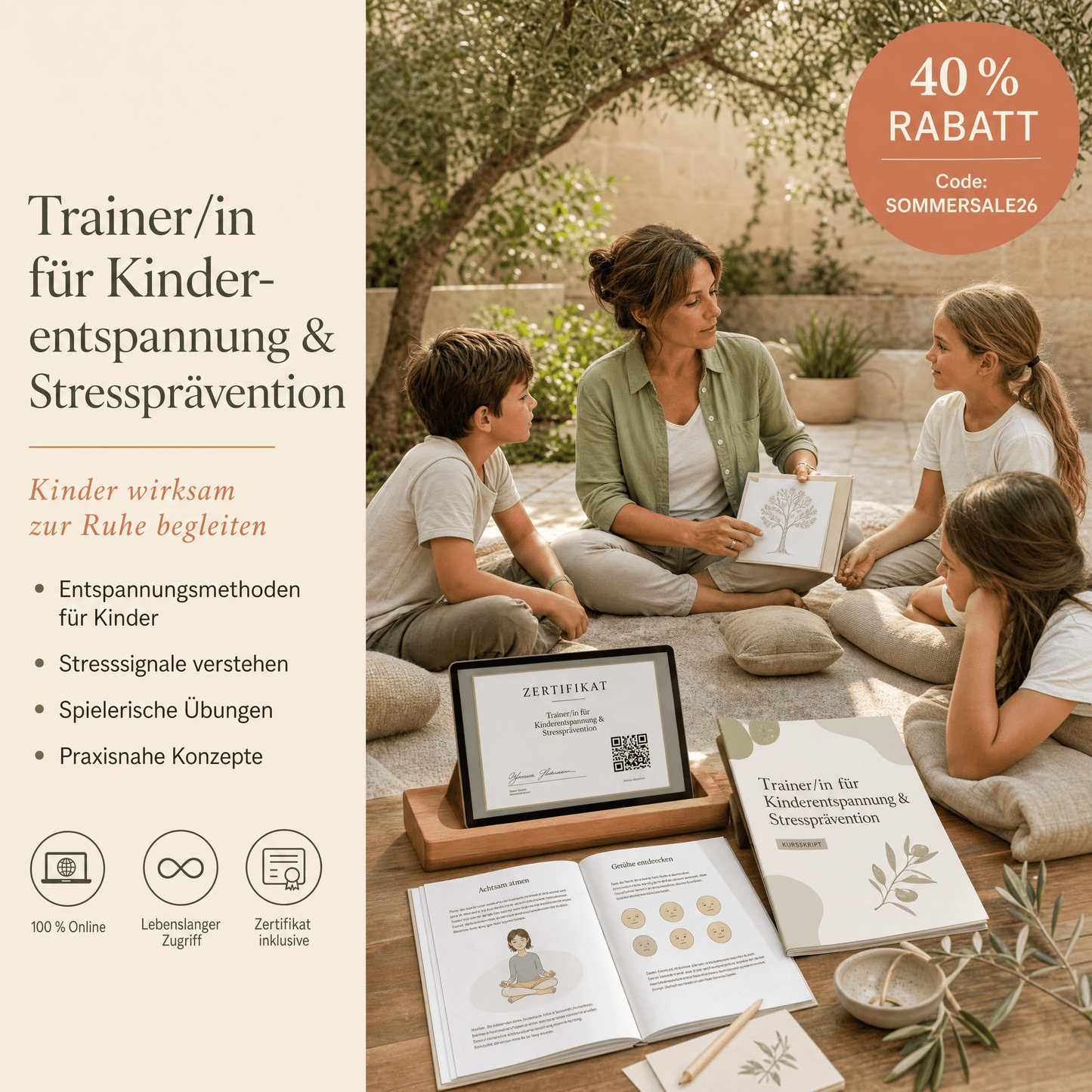 Trainer/in für Kinder-Entspannung und Stressprävention - YogaLizenz.de