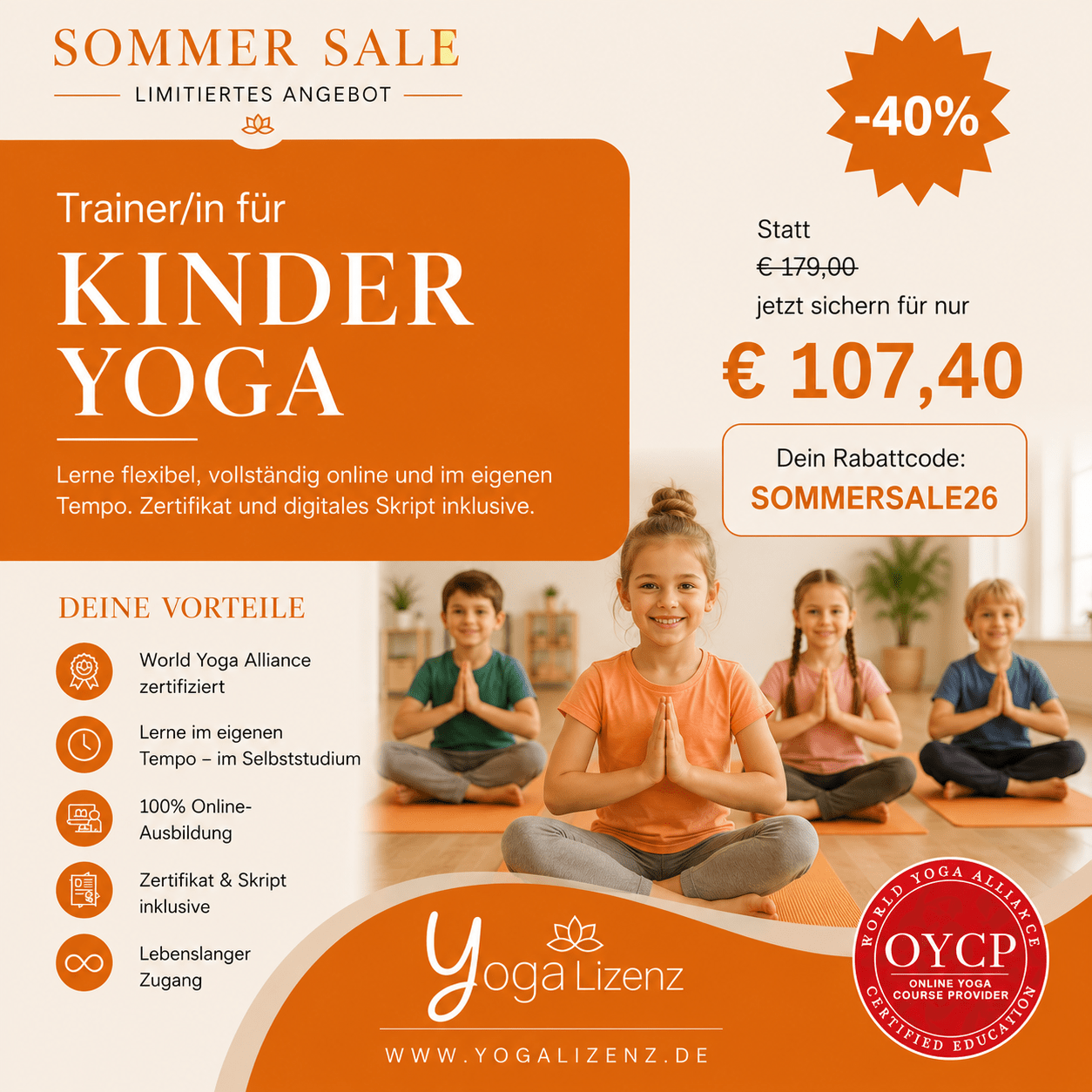 Trainer/in für Kinder Yoga - YogaLizenz.de