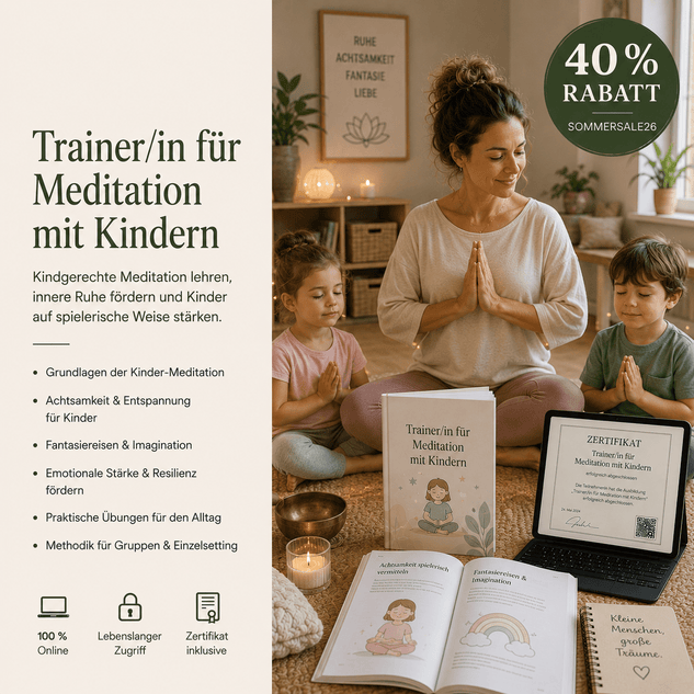 Trainer/in für Meditation mit Kindern - YogaLizenz.de