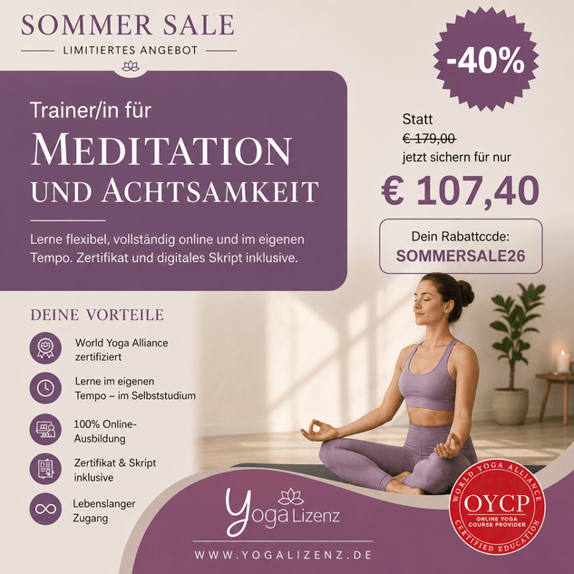 Trainer/in für Meditation und Achtsamkeit - YogaLizenz.de