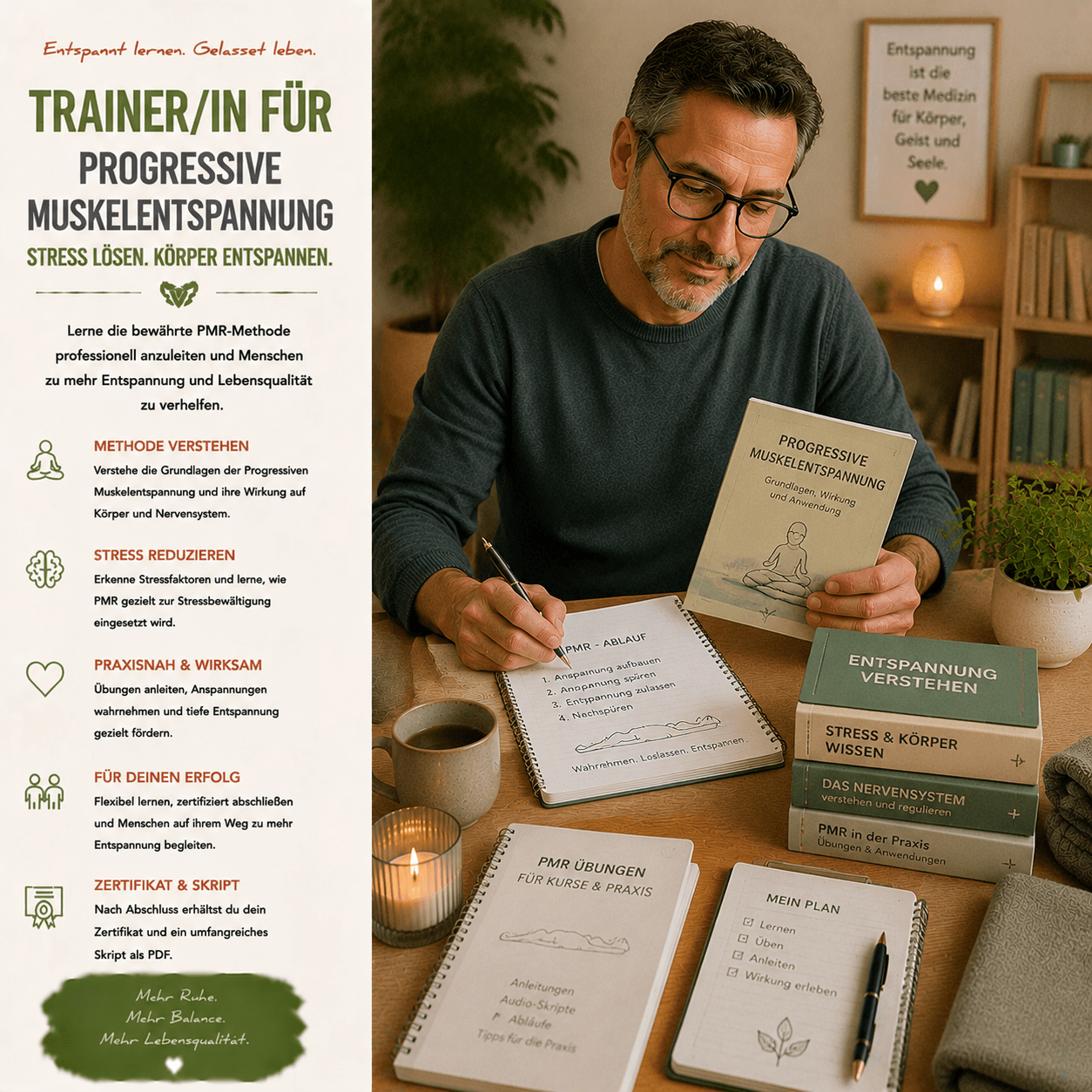 Trainer/in für Progressive Muskelentspannung - YogaLizenz.de