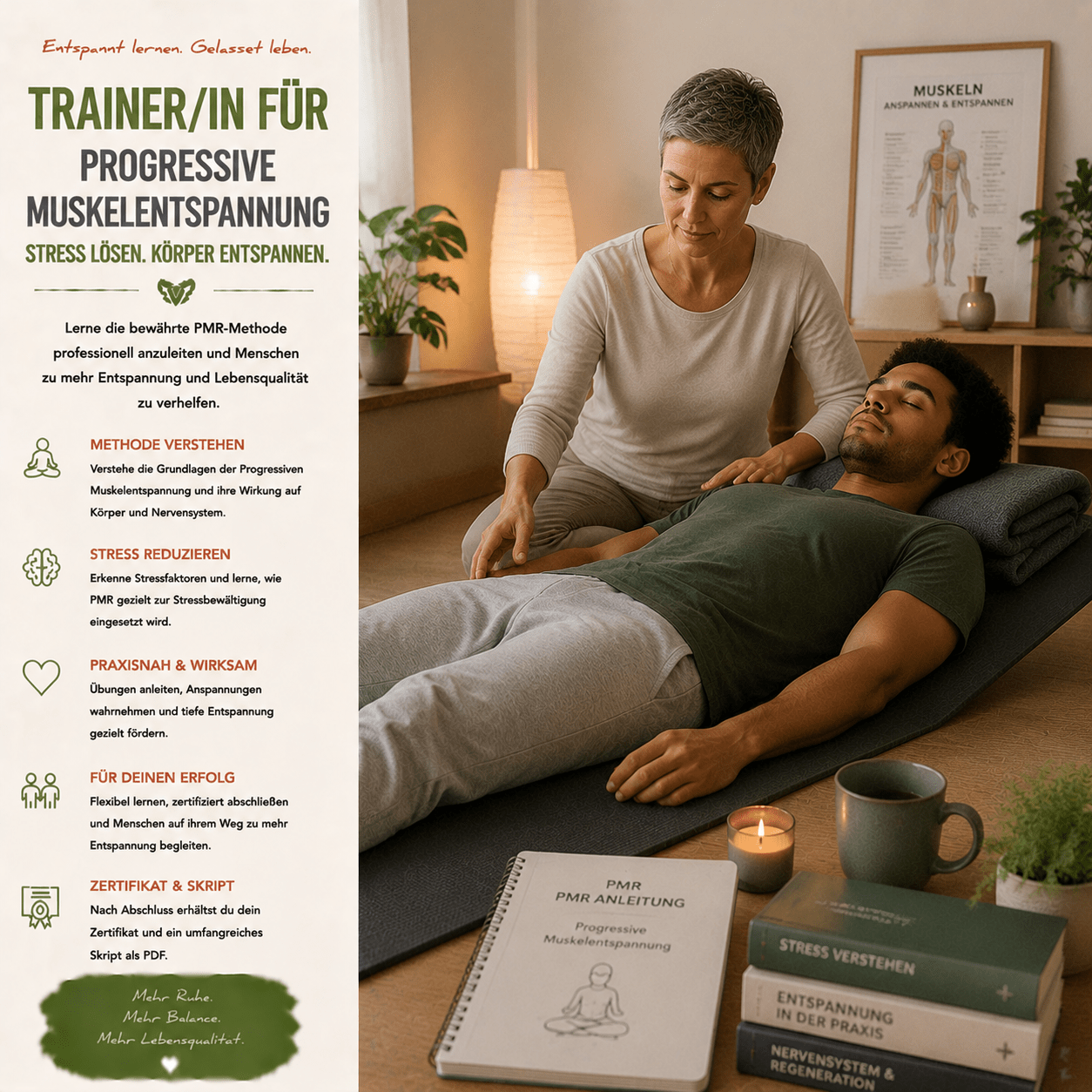 Trainer/in für Progressive Muskelentspannung - YogaLizenz.de