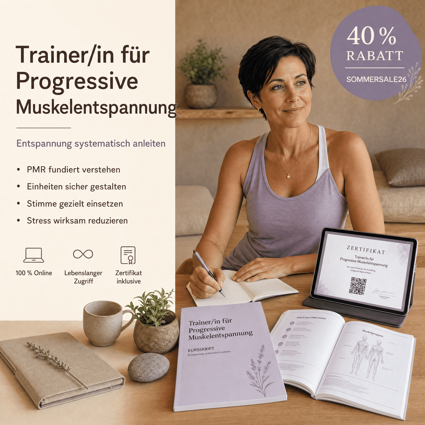Trainer/in für Progressive Muskelentspannung - YogaLizenz.de