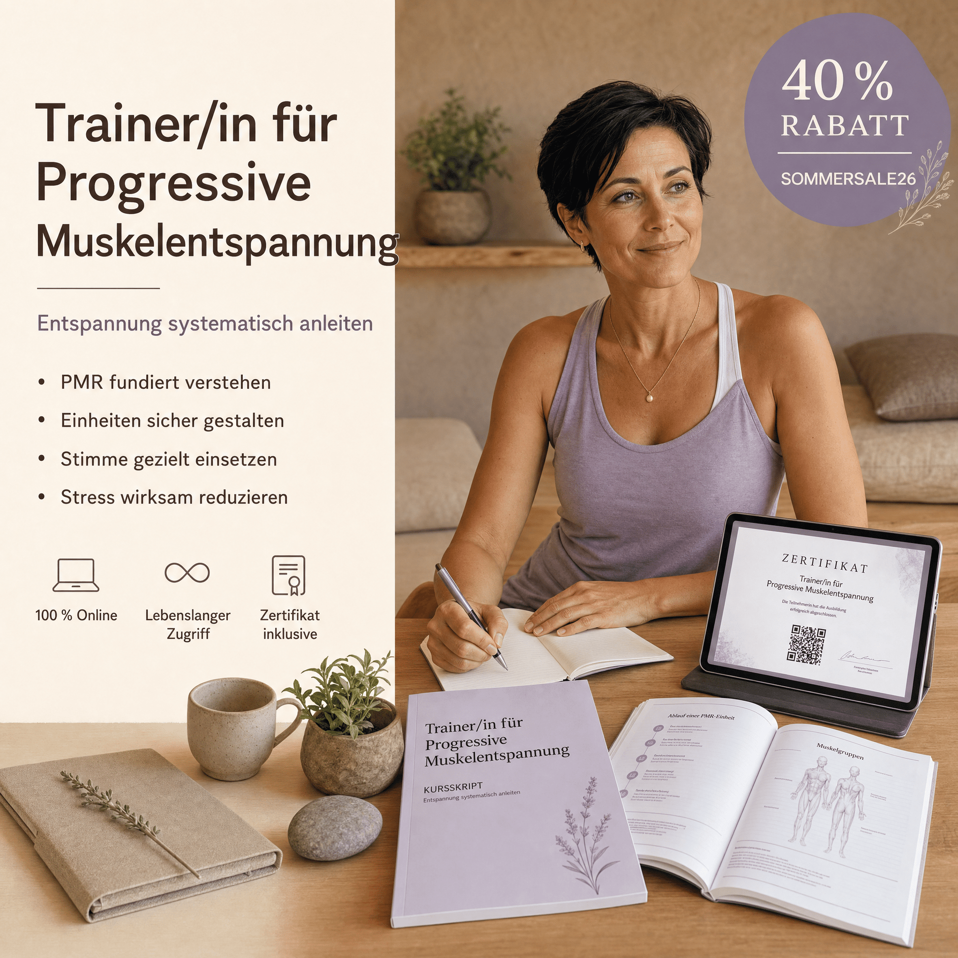 Trainer/in für Progressive Muskelentspannung - YogaLizenz.de