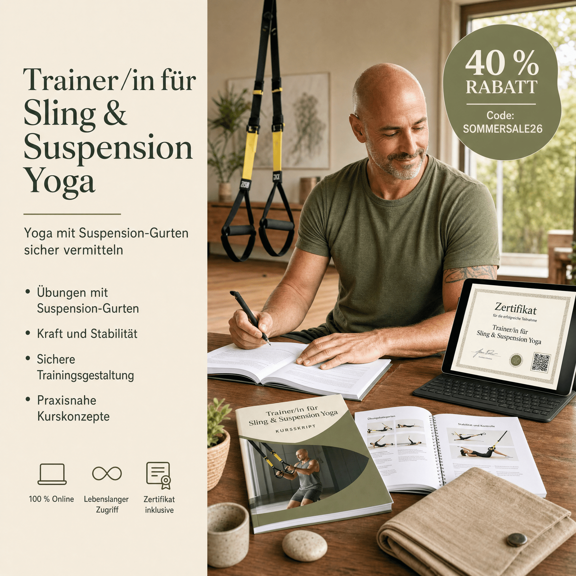 Trainer/in für Sling & Suspension Yoga - YogaLizenz.de