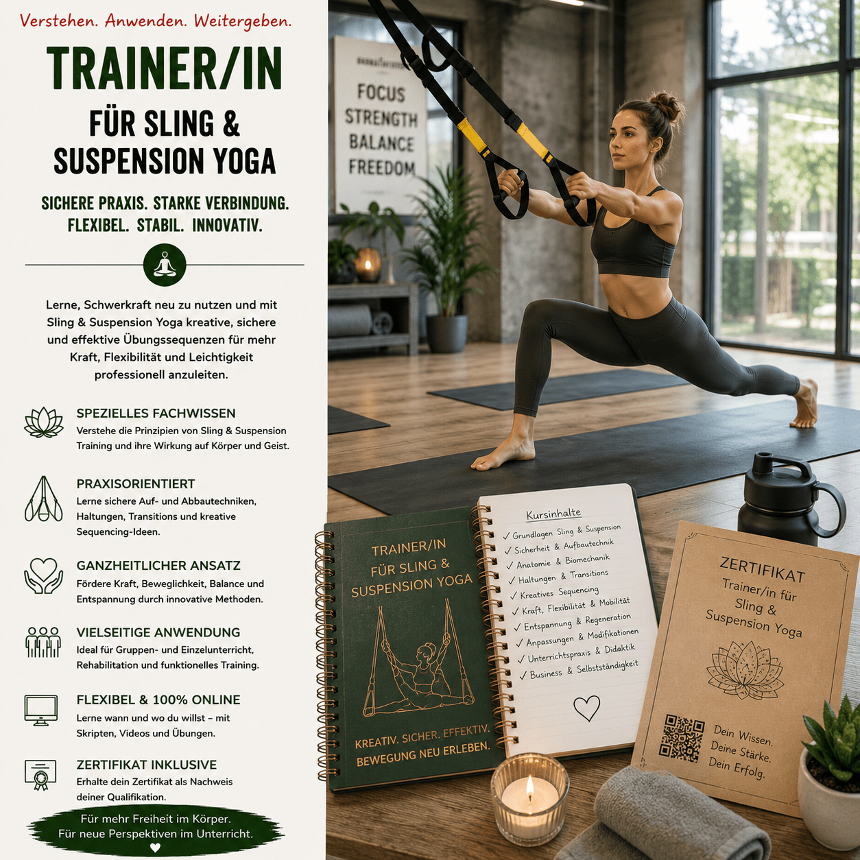 Trainer/in für Sling & Suspension Yoga - YogaLizenz.de