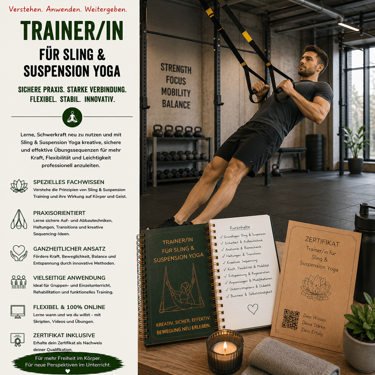 Trainer/in für Sling & Suspension Yoga - YogaLizenz.de