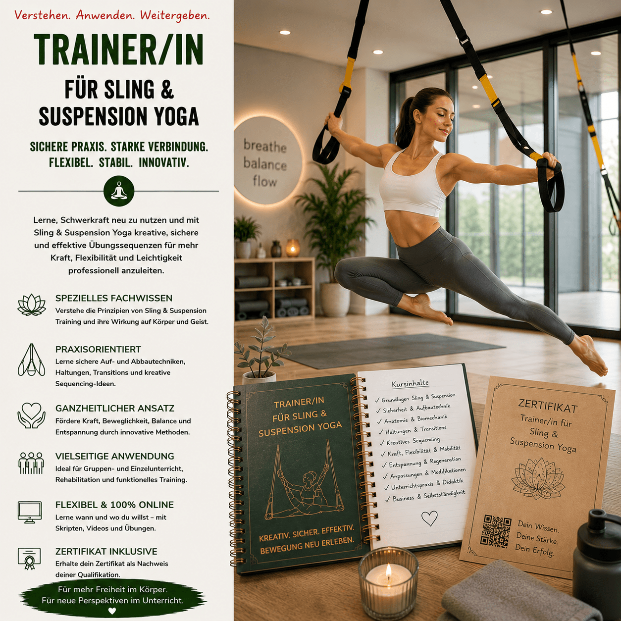 Trainer/in für Sling & Suspension Yoga - YogaLizenz.de