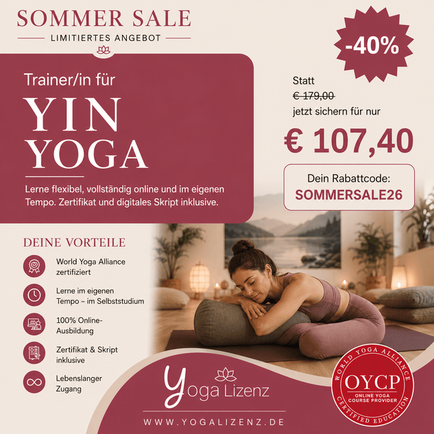 Trainer/in für Yin Yoga - YogaLizenz.de